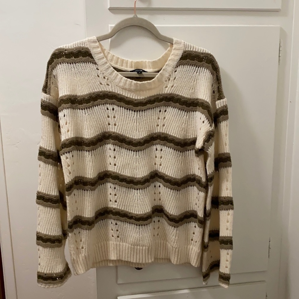 Papermoon Striped Bell Sleeve Sweater